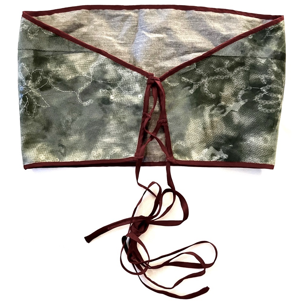 ⭐️TRANSLATIO ⭐️ITALIAN VINTAGE BUSTIER/TUBE TOP W/CORSET STYLE LACE UP BACK